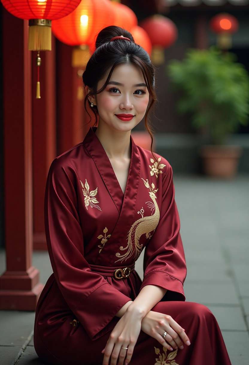 慈爱映庭萱